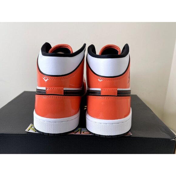 Jordan 1 Mid SE Turf Orange White Mens Sizes DD6834 802 - Picture 4 of 5